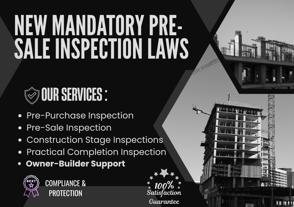 Licensed building inspectors performing thorough structural analysis according to new mandatory pre-sale inspection laws 2026