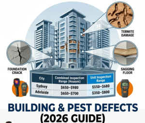 Professional building inspector thoroughly examining a residential property for structural safety and pest issues