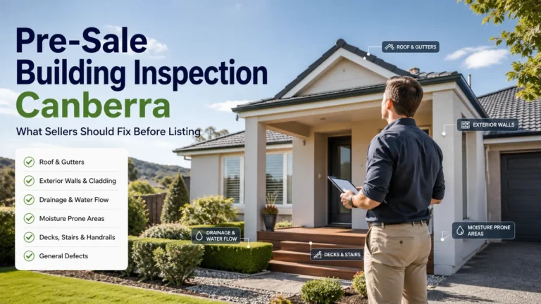 Pre-Sale Building Inspection Canberra: What Sellers Should Fix Before Listing